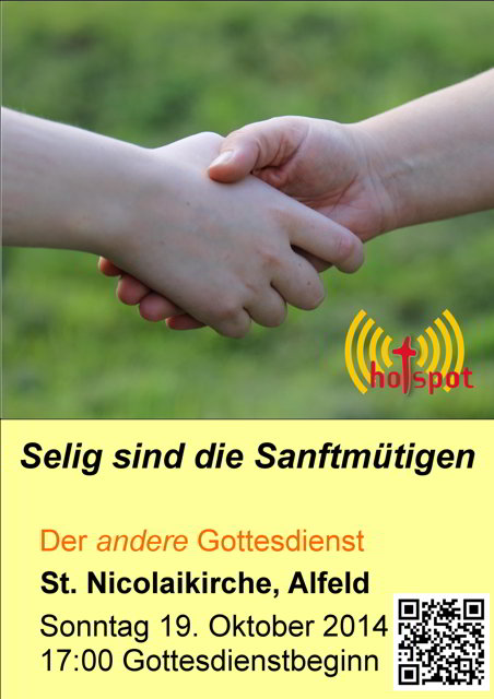 Einladung zum HotSpot in die Nicolaikirche Alfeld um 17:00