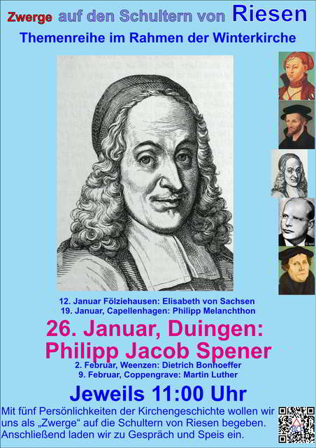 Winterkirche in Duingen: "Philipp Jacob Spener"